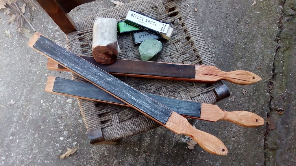 γάτος χειροποίητα μαχαίρια Δερμάτινο Λουρί ακονίσματος (Leather